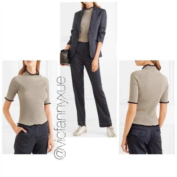 Golden Goose Alta metallic high neck knit top xs - Picture 1 of 6